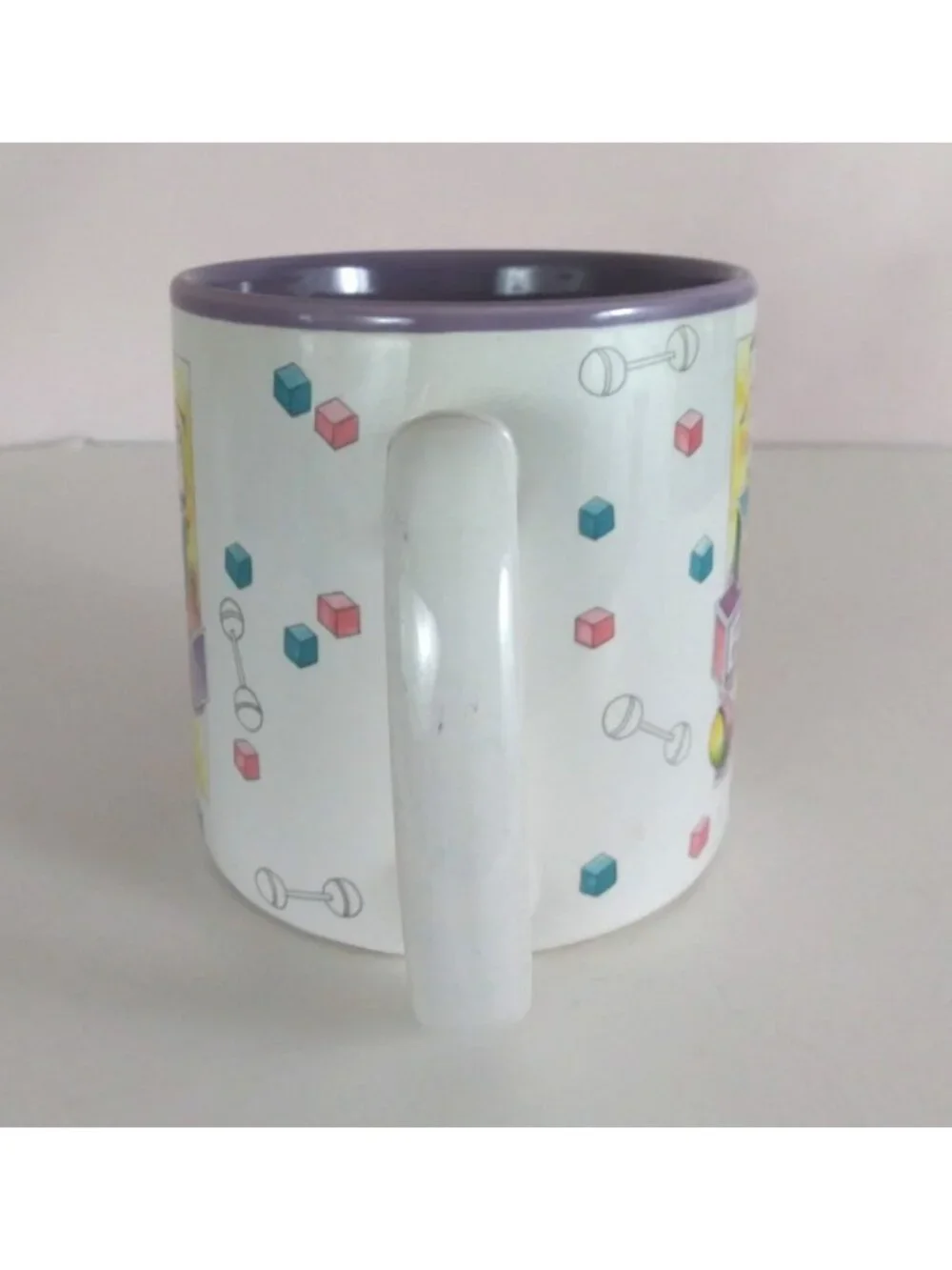 Vintage 1998 Flowers Inc Balloons Monte New Baby Coffee Cup Korea